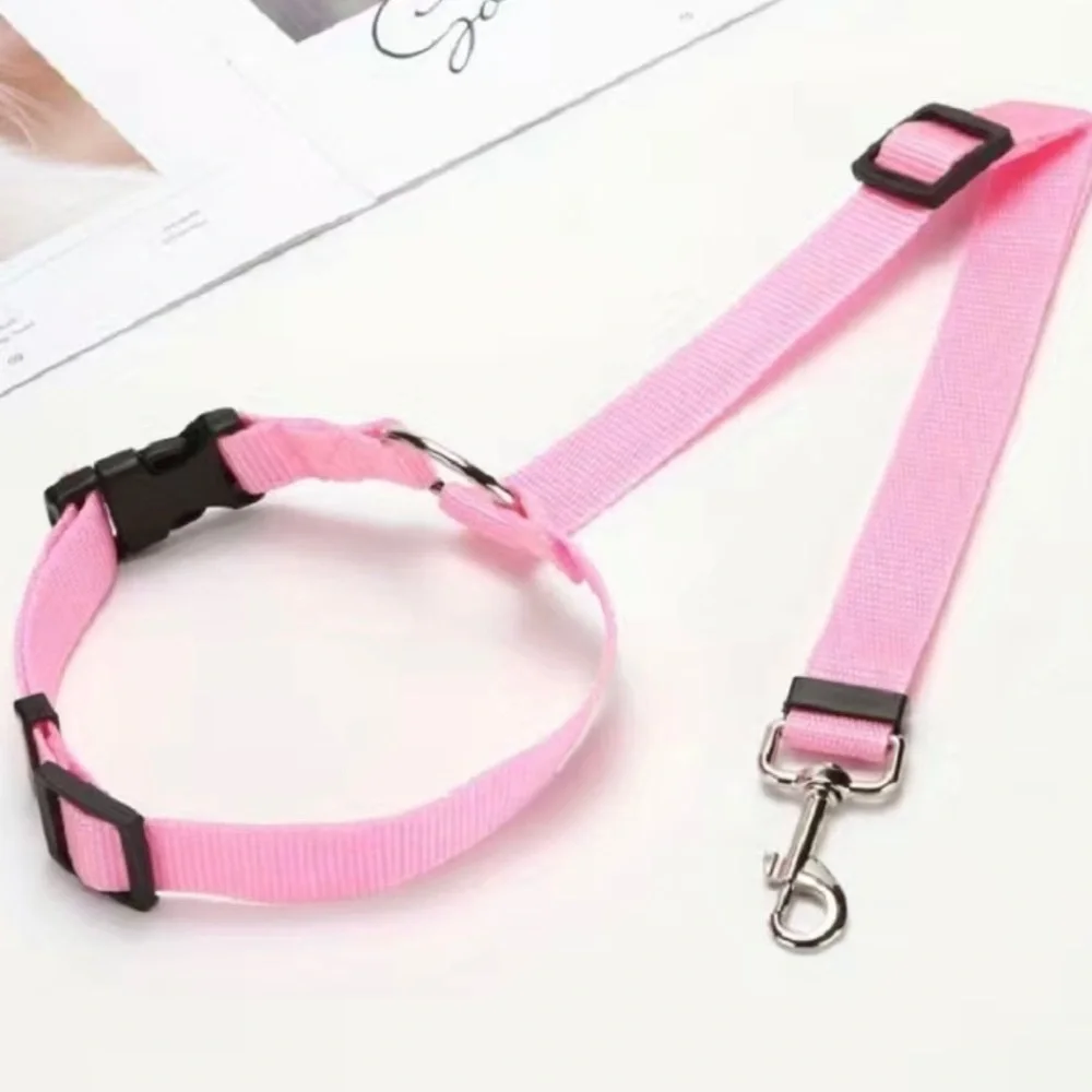 New Dog Safety Strap For Car / Truck / Auto Pink